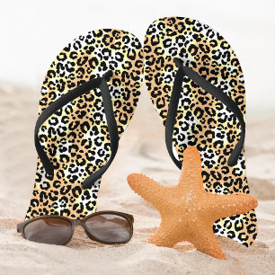 Leopard Flip Flops