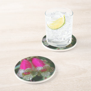Leopard Flower Design Coaster
