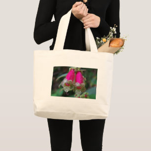 Leopard Flower Design Large Tote Bag