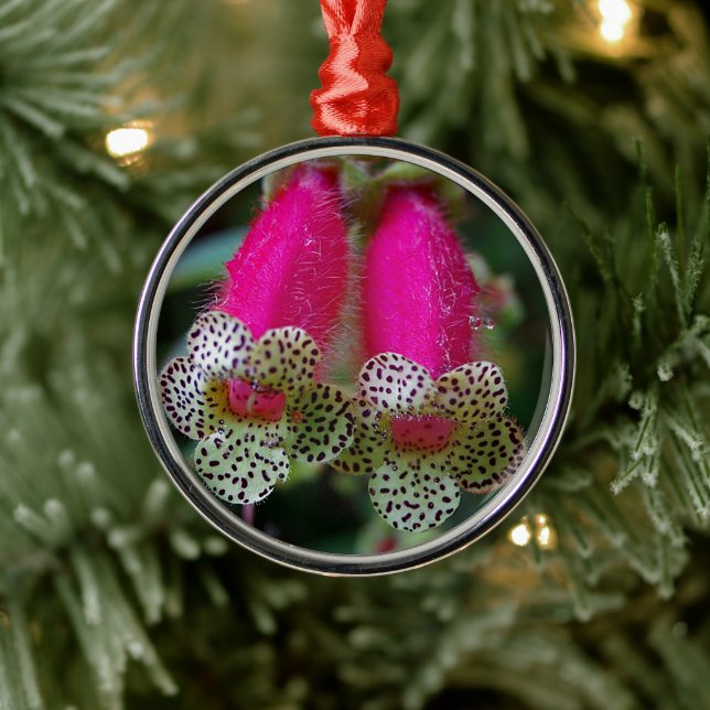 Leopard Flower Design Metal Tree Decoration (Tree)