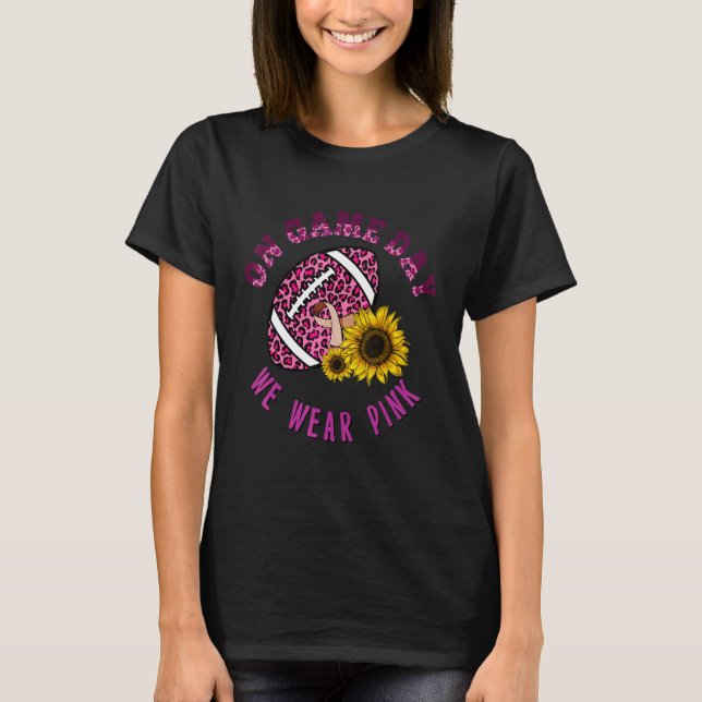 Leopard Football Sunflower Physical Therapy Awaren T-Shirt (Front)