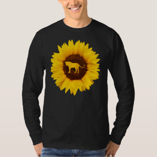 Leopard For Women Men Panther Animal Sunflower Lo T-Shirt