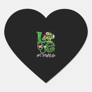 Leopard Funny Shamrock Love CMA Life St Patricks D Heart Sticker