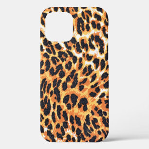 leopard fur as backgroundleopard,pattern,print,ski iPhone 12 case