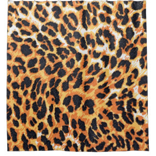 leopard fur as backgroundleopard,pattern,print,ski shower curtain