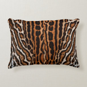 leopard fur background texture decorative cushion