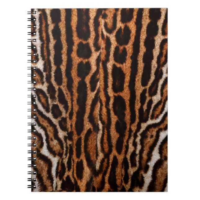 leopard fur background texture notebook (Front)