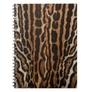 Leopard Fur Background Vintage Texture Notebook
