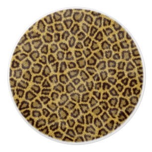 Leopard Fur Ceramic Knob