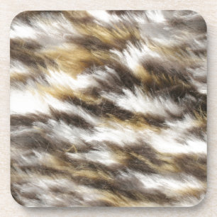 leopard fur coaster