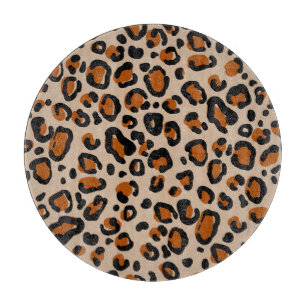 Leopard fur design, seamless pattern. cutting board