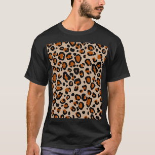 Leopard fur design, seamless pattern. T-Shirt