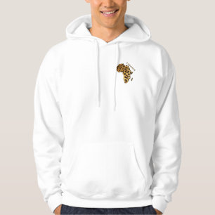 Leopard Fur-effect Map of AFRICA Series Hoodie
