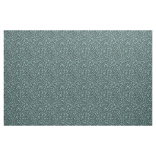 Leopard Fur Pattern Aqua Fabric (Yard)