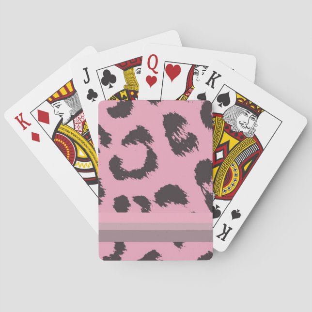 Leopard Fur Pattern Playing Cards (Back)