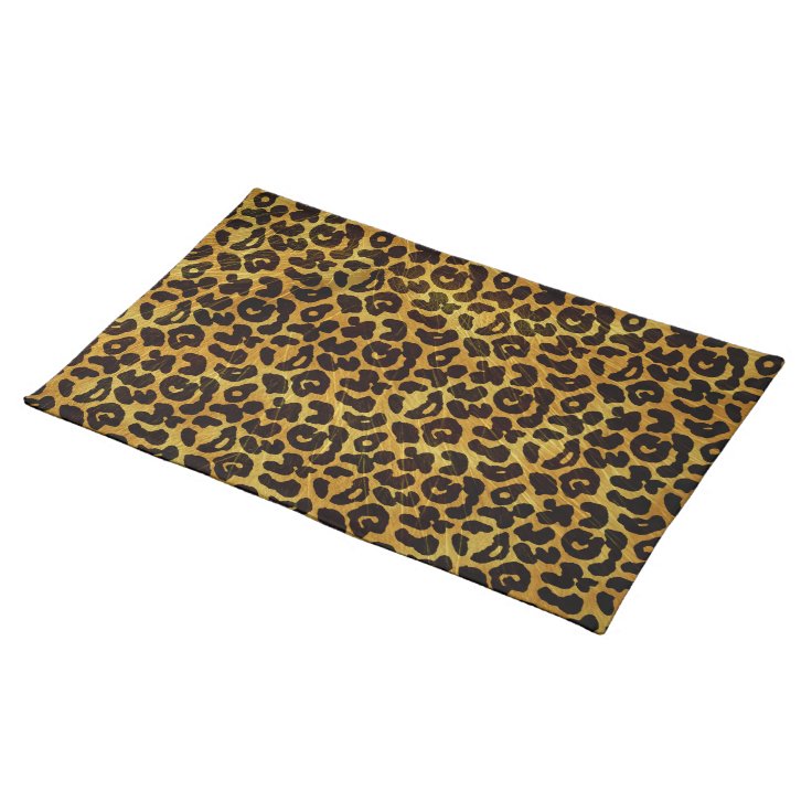 Leopard Fur Print Animal Pattern Placemat Zazzle