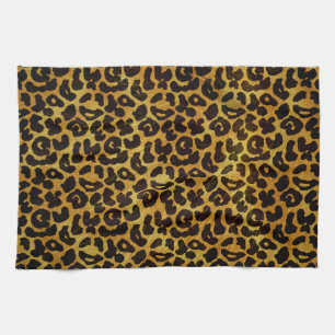 Leopard Fur Print Animal Pattern Tea Towel