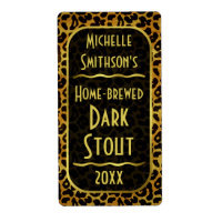 Leopard Fur Print Customisable Beer Brewer