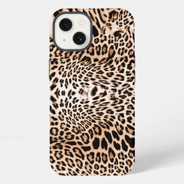Leopard Fur Print iPhone Case (Back)