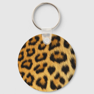 Leopard Fur Print Key Ring