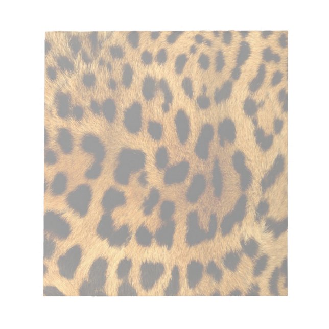 Leopard Fur Print Notepad (Front)