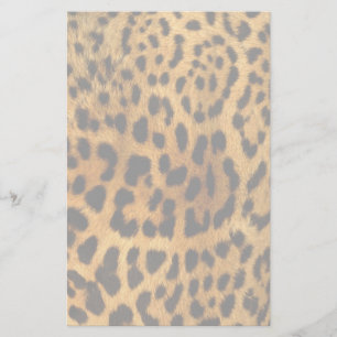 Leopard Fur Print Stationery