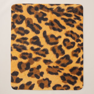 Leopard fur seamless pattern sherpa blanket