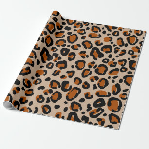 Leopard fur seamless pattern wrapping paper