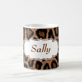 Leopard Fur Spots Pattern Custom Coffee Mug