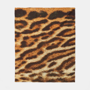 Leopard fur textures. Animal print Fleece Blanket