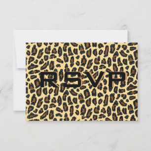 Leopard Fur Wedding Reception RSVP