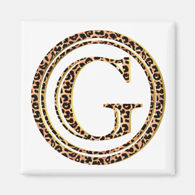 leopard G Magnet (Front)