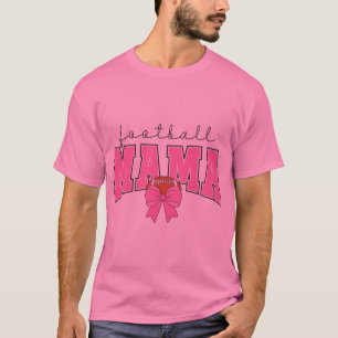Leopard Game Day Pink American Football Tackle T-Shirt