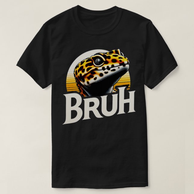 Leopard Gecko american Flag T-Shirt (Design Front)