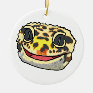 Leopard Gecko Ceramic Tree Decoration