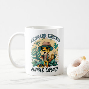 Leopard Gecko Jungle Explorer : Wild Adventure Coffee Mug