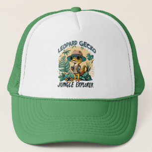 Leopard Gecko Jungle Explorer : Wild Adventure Trucker Hat