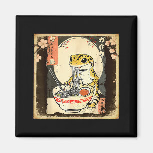 Leopard Gecko Lizard Ramen Crested Gecko Japanese  Magnet