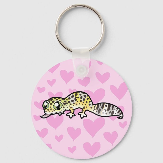 Leopard Gecko Love Key Ring (Front)