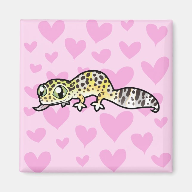 Leopard Gecko Love Magnet (Front)