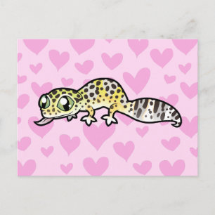 Leopard Gecko Love Postcard