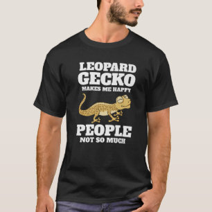 Leopard Gecko Make Me Happy Retro Kawaii Lizard Re T-Shirt