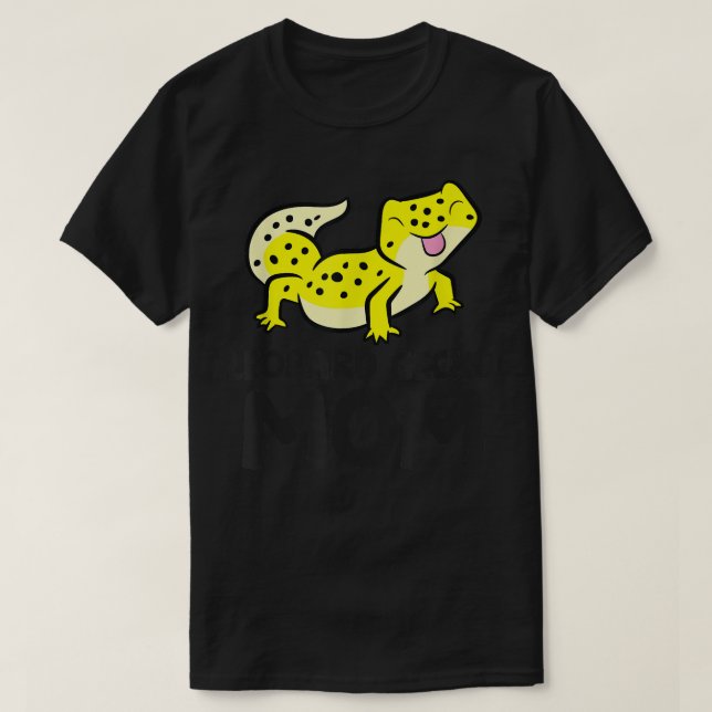 Leopard Gecko Mum Lizard Reptile Leopard Gecko Mam T-Shirt (Design Front)
