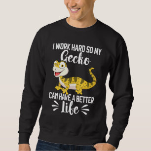 Leopard Gecko Reptile Cute Lizard Pet Gecko Keepe Sweatshirt