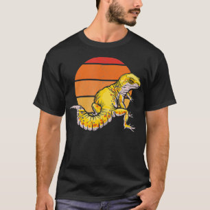 Leopard Gecko Retro Vintage Sunset Lizard Reptile T-Shirt