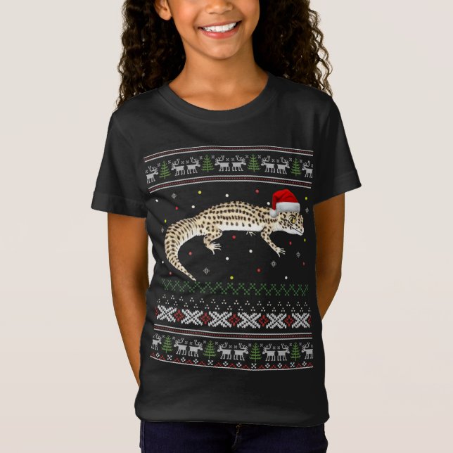 Leopard Gecko Ugly Christmas Sweater (Front)