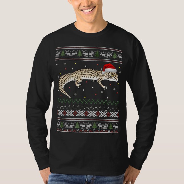 Leopard Gecko Ugly Christmas Sweater (Front)