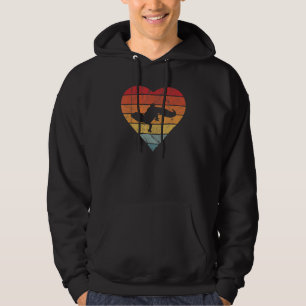 Leopard Gecko Vintage Heart Sunset Cute Womens Leo Hoodie