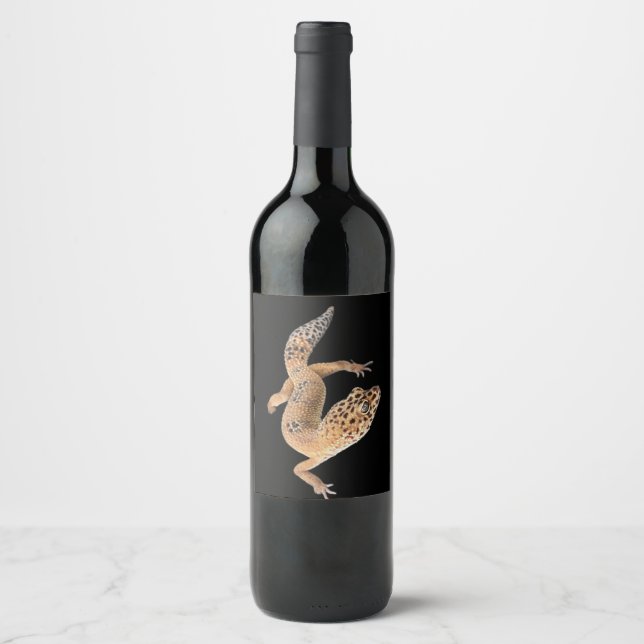  Leopard Gecko  Wine Label (Front)