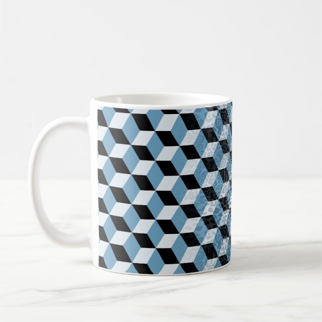 Leopard Geometric, Animal Skin Design. Coffee Mug (Left)